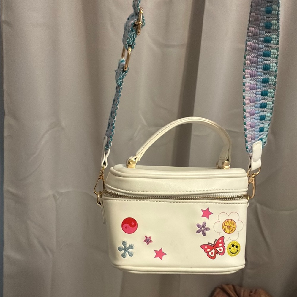 Chic White and Blue Mini Bags with Star Accents